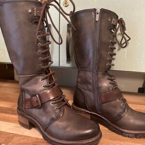 Pikolinos San Sebastia Calfskin Leather Women's Zip Up Calf Length Boots